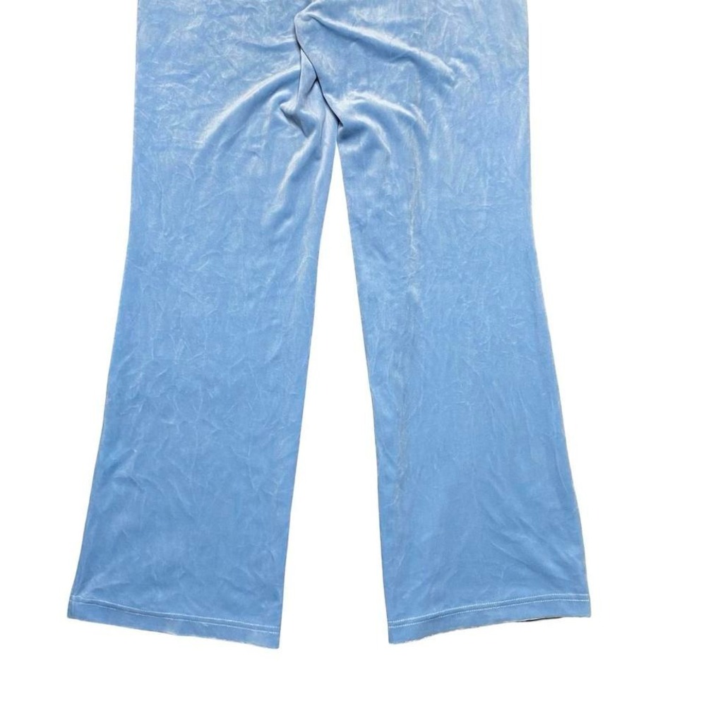 Women's Juicy Couture velour baby blue pants - Picture 6 of 8